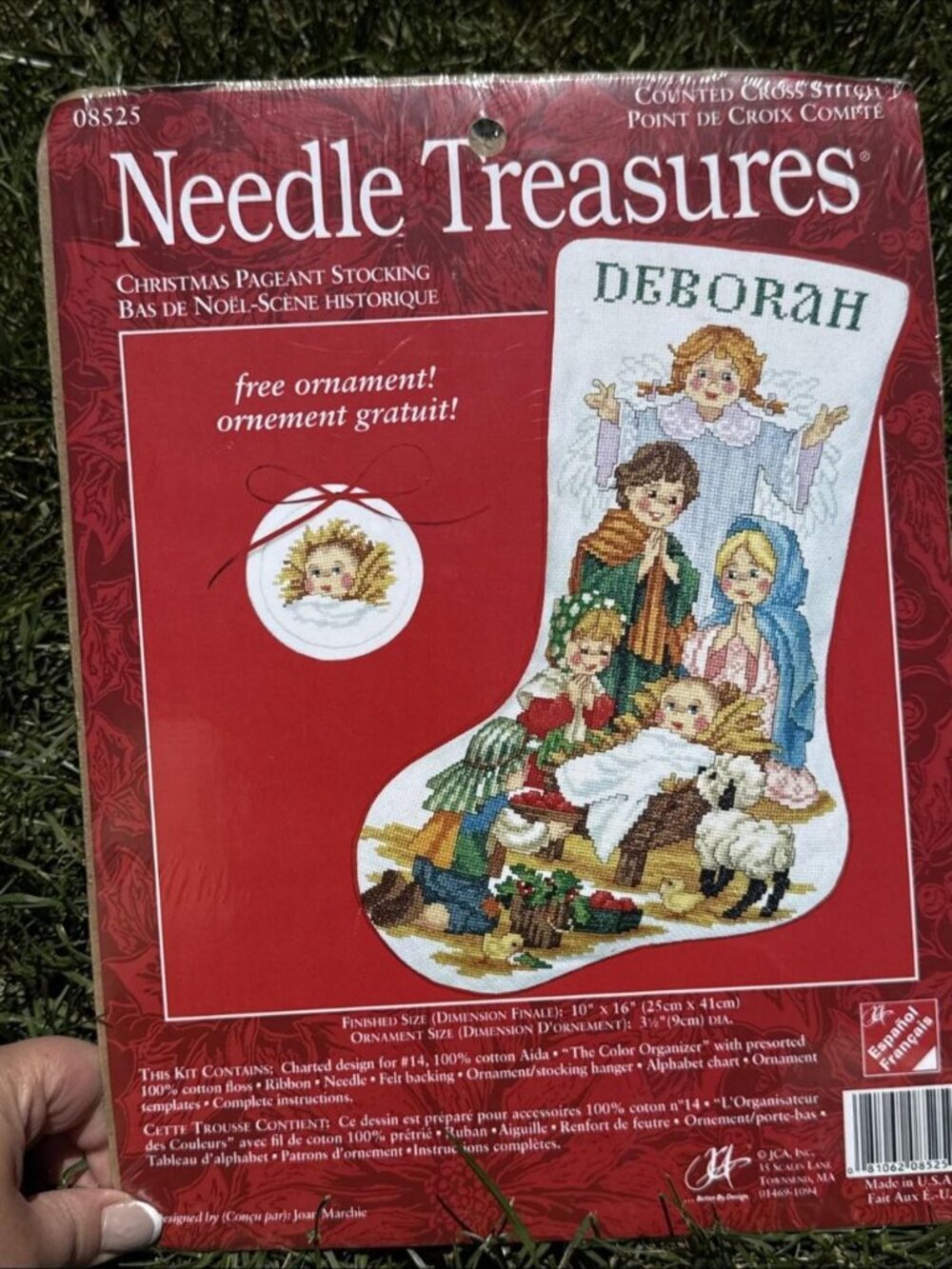 Vtg Needle Treasures Cross Stitch Stocking Kit Christmas Pageant Nativity New K2